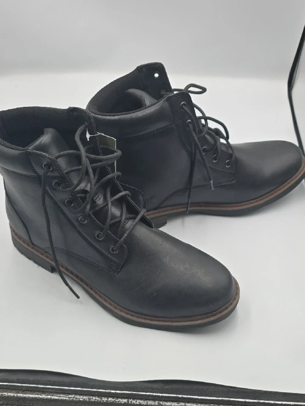 Goodfellow & Co Black Lace-Up Men's Work Boots